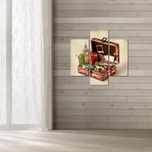 Image of 3MDF-080 Multicolor Decorative MDF Painting (3 Pieces)