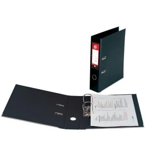 Image of 5 Star Lever Arch File PVC Spine 70mm A4 Black Pack 10