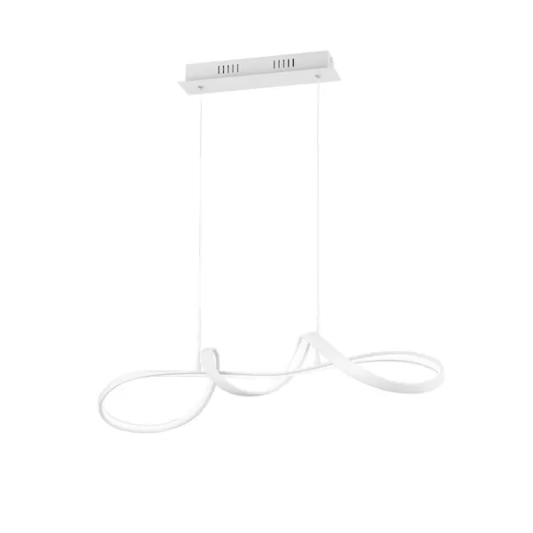 Image of Perugia Modern LED Pendant Ceiling Light White Matt 4000K