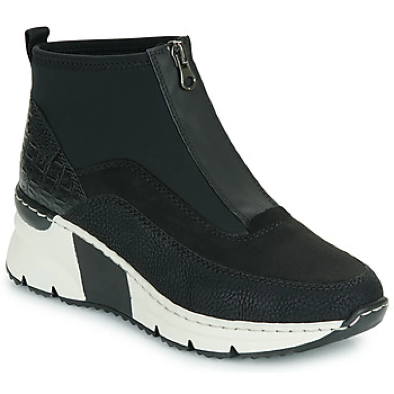 Image of Rieker 'Greece' Sporty Ankle Boots Black