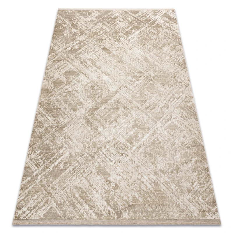 Image of RugsX Modern Carpet Duke 51541 Beige - Geometric, Structured, Very Soft, Fri 80X150 Cm