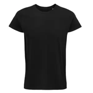 image of SOLS Mens Crusader Organic T-Shirt (M) (Deep Black)