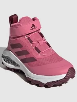 Image of adidas Kids Unisex Fortarun Atr El K, Pink/Black, Size 13