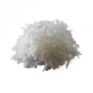 Image of Uriel Feather Table Lamp in White