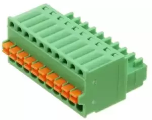 Image of Phoenix Contact FK-MC 0.5/10-ST-2.5 PCB Terminal Block, 2.5mm Pitch