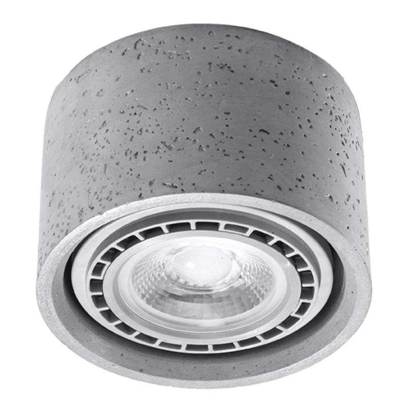 Image of Sollux Lighting Industrial Concrete Ceiling Lamp - High-Quality and Stylish GU10 Design