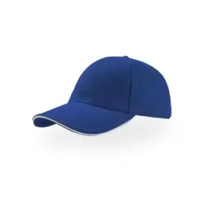 Image of Atlantis Liberty Sandwich Heavy Brush Cotton 6 Panel Cap (Pack Of 2) (One Size) (Royal)