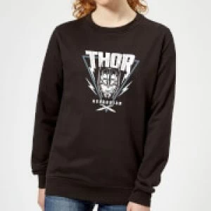 image of Marvel Thor Ragnarok Asgardian Triangle Womens Sweatshirt - Black