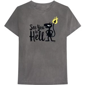Image of Disenchantment - See You In Hell Unisex Large T-Shirt - Grey