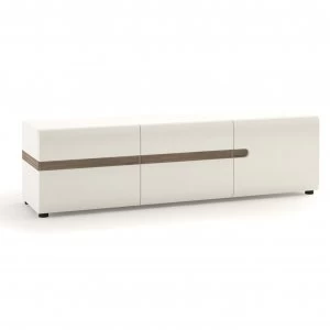 Exton 3 Door TV Unit - White Gloss