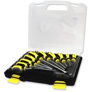 image of Rolson 10 Piece Screwdriver Set with Storage Case