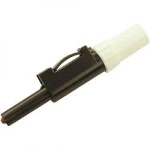 Image of Jack plug Plug straight Pin diameter 4mm White SKS Hirschmann