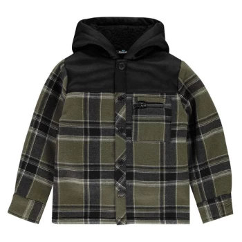 image of Firetrap Shirt - Olive/Blk Lined