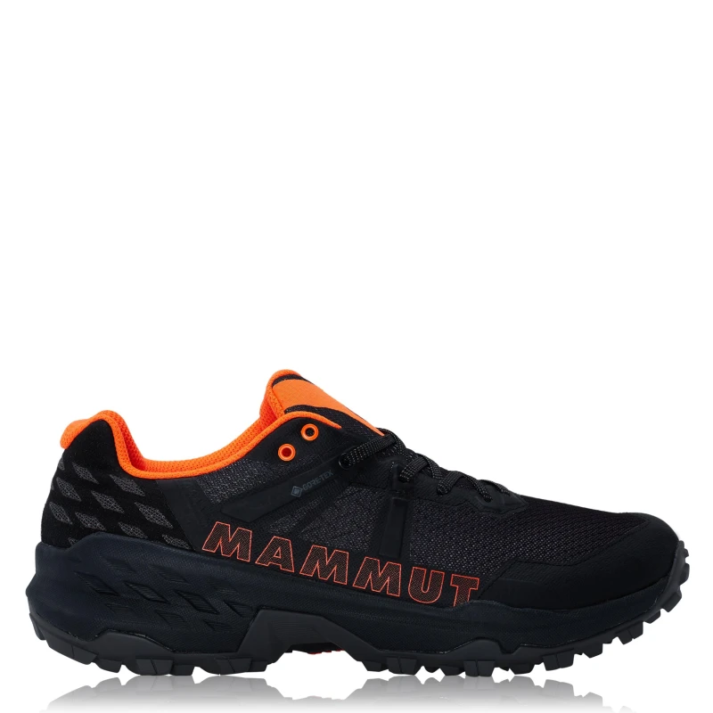 Image of Mammut Mens Sertig II GTX Low Waterproof Trekking Shoes Black/Orange male 8 (42)
