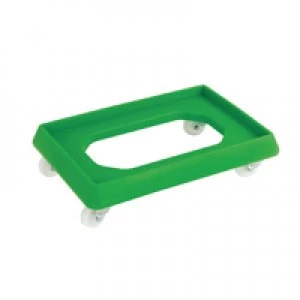 image of Slingsby VFM Green Plastic Dolly For 600x400mm Containers 382991