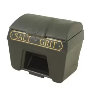 400L Black & Gold Victoriana Grit Bin with hopper feed (no lock)