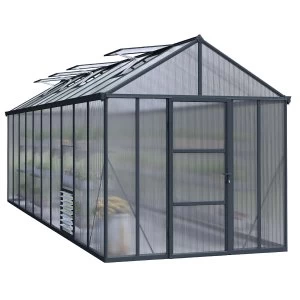 image of Palram Glory Greenhouse 8 x 20 - Grey