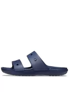 image of Crocs Classic Sandal Kids Slider, Navy, Size 1 Older