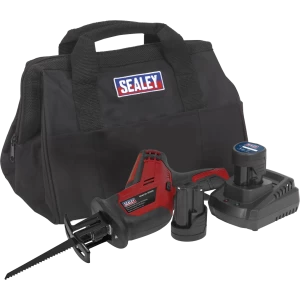 Image of Sealey CP1208 12v Cordless Reciprocating Saw 2 x 1.5ah Li-ion Charger Bag