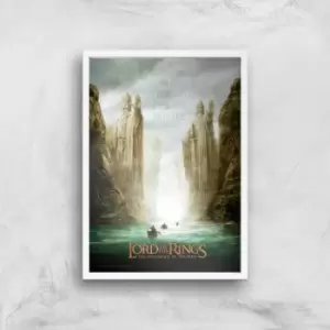 Image of Lord Of The Rings: The Fellowship Of The Ring Giclee Art Print - A3 - White Frame