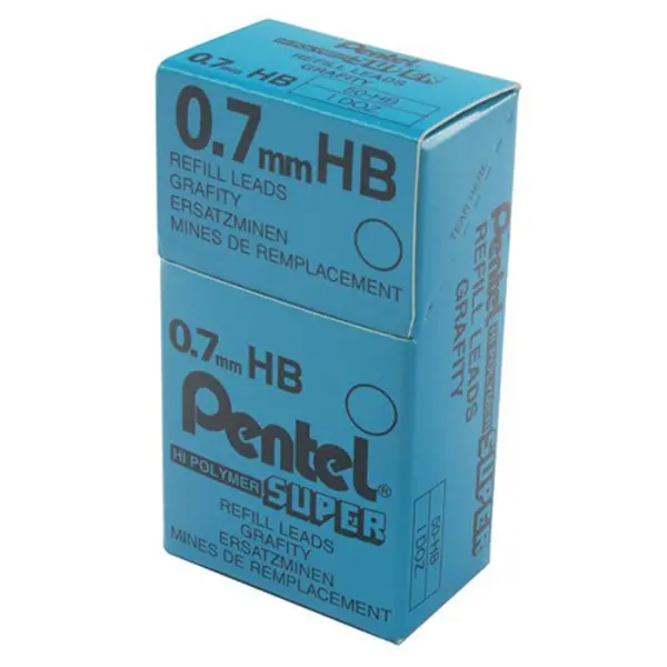 image of Pentel Pentel 0.7mm HB Mechanical Pencil Lead (Pack of 144) 50-HB 50-HB