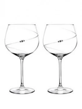 image of Portmeirion Auris Gin Glasses With Swarovski Crystals - Set Of 2