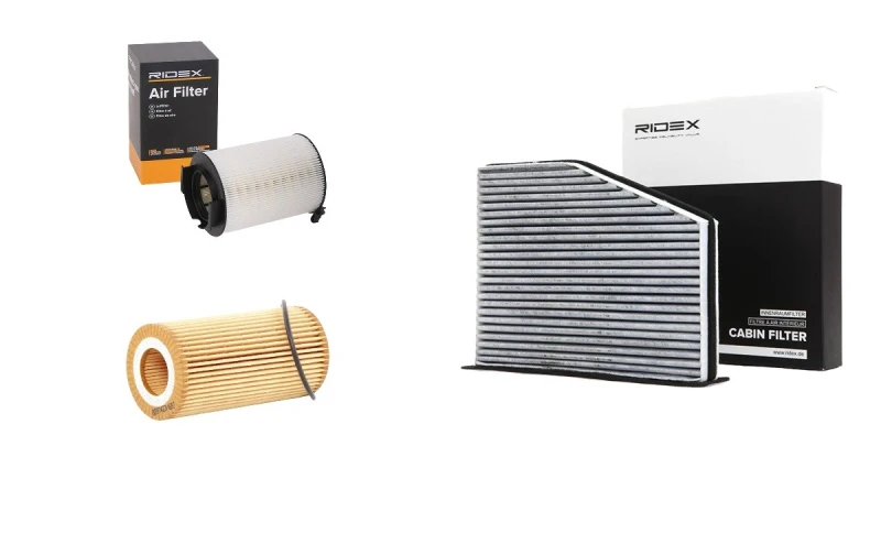 Image of RIDEX 4055F19610 Filter Set with gasket/seal Filter Set (4055)