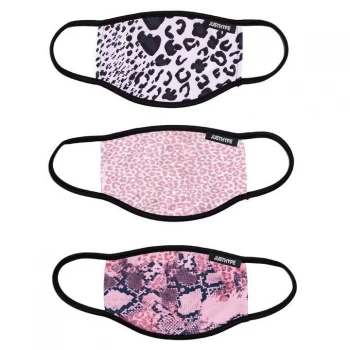 Image of Hype Face Mask 3 Pack Adults - Animal Prints