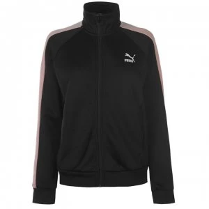 image of Puma T7 Track Jacket - Black/Nude