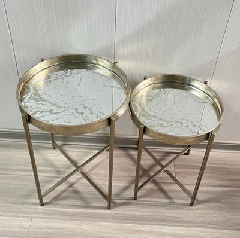 Image of 53Cm And 63Cm Set Of 2 Round Tables