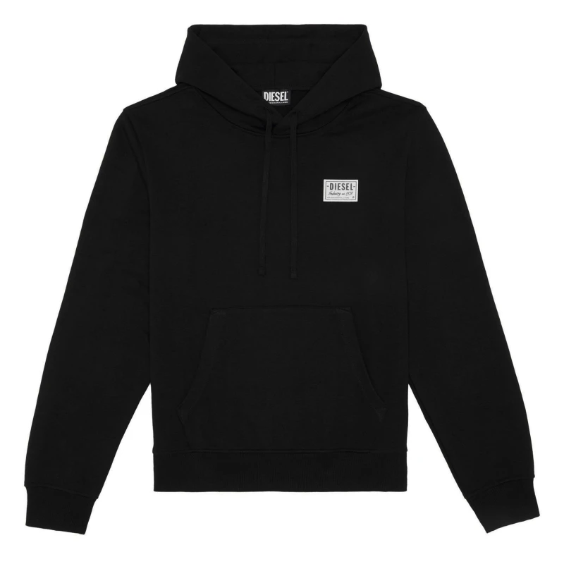 Image of Diesel Patch Logo OTH Hoodie Mens - Black XS