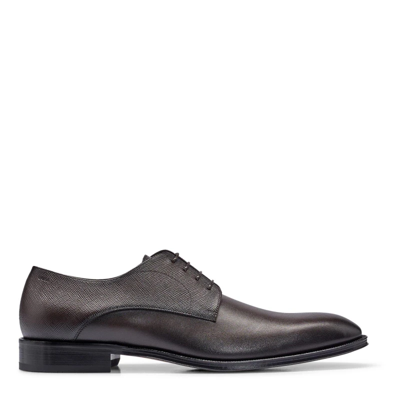 Image of Boss Mens Derrek Derby Shoes Dark Brown male 7 (41)