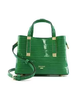 image of Dune London Dinkydorrie Mini Unlined Tote - Dark Green, Women