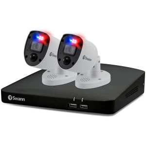 Image of DVR-5680 4K / 1TB / 2 x PRO-4KRL 4K Enforcer Bullet Analog CCTV Cameras