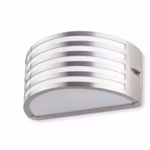 Image of Fedon matt nickel garden wall light 1 bulb