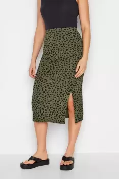 image of Tall Printed Midi Skirt