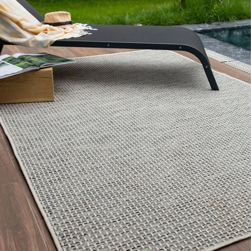 Image of THE RUGS Magic Plain Outdoor Indoor Rug Cream Weatherproof Jet Washable Size: 240cm x 340cm Cream Unisex 240cm x 340 cm