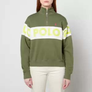Image of Polo Ralph Lauren Womens Half Zip Sweatshirt - Army Olive - L