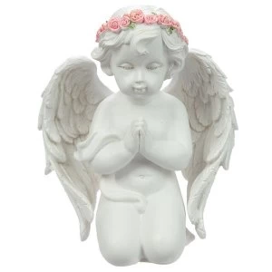 image of Rose Cherubs Angel Ornament