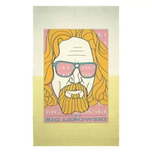 Image of Big Lebowski Dude Portrait Woven Rug - Small