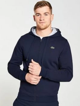 Lacoste Sport Small Logo Hoodie - Navy