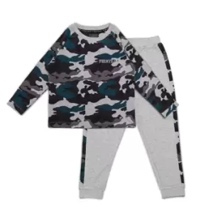 image of Firetrap Long Sleeve Pyjama Set Infant Boys - Blue