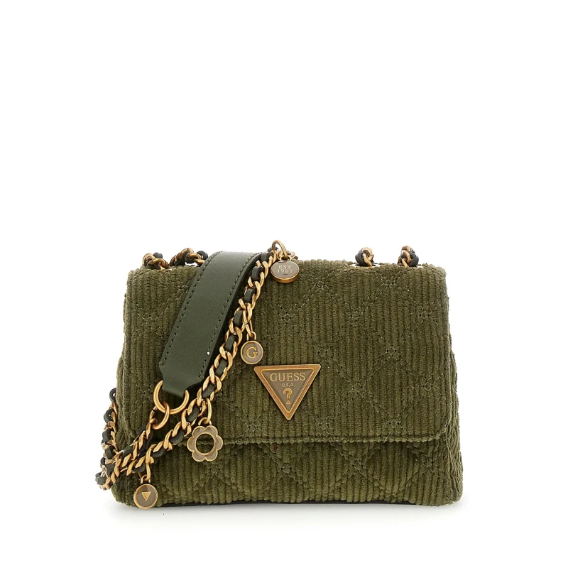 Image of Guess Womens shoulder bag with 2 compartments Guess Giully II Vert Female TU