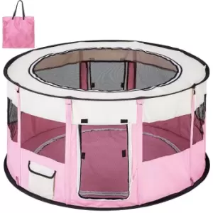 Image of Tectake Dog Pen Carola - Pink