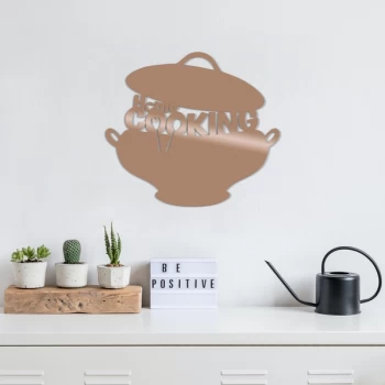 Image of Cook?ng - Copper Copper Decorative Metal Wall Accessory