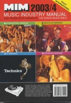 Image of Music Industry Manual and Promoters Handbook 2003-04 by Jenny Statham Paperback