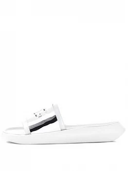 image of UGG Womens Hilama Slide Sandals - White - UK 5