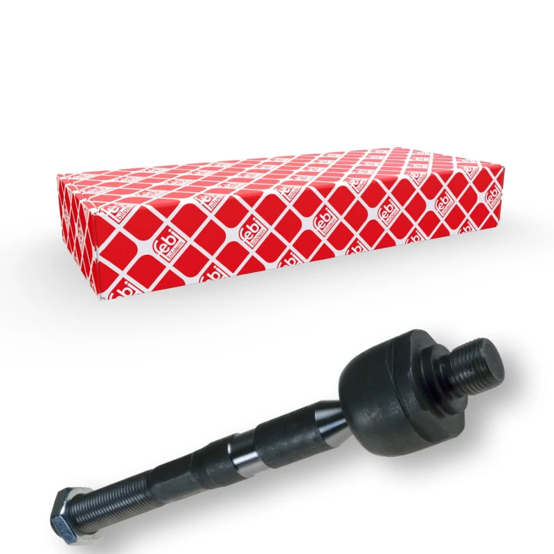 Image of FEBI BILSTEIN 48066 Inner Tie Rod Front Axle Left, with counter nut Inner Tie Rod (51)
