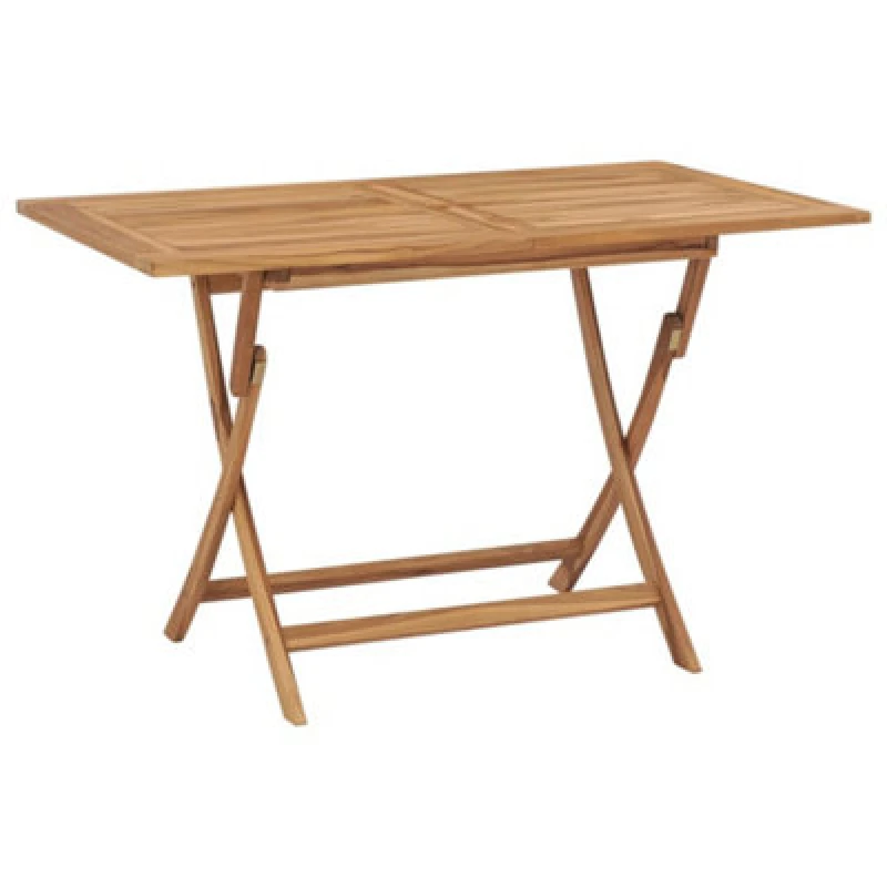 Image of vidaXL Teak Wood Folding Garden Dining Table Outdoor Patio Furniture Stand