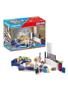 Image of Playmobil 70989 Living Room With Light, One Colour